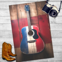 Patriotic Guitar 4 Decoupage Paper
