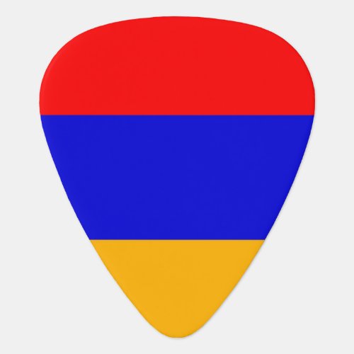 Patriotic guitar pick with Flag of Armenia