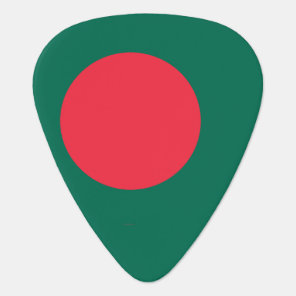 Patriotic guitar pick with Flag of Bangladesh