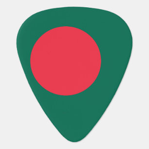 Patriotic guitar pick with Flag of Bangladesh