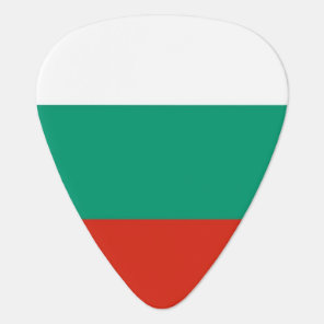Patriotic guitar pick with Flag of Bulgaria