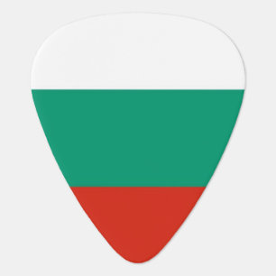 Patriotic guitar pick with Flag of Bulgaria