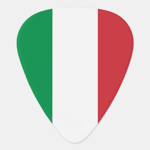 Patriotic guitar pick with Flag of Italy