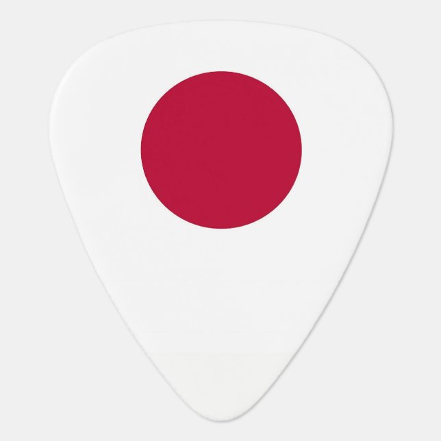 Patriotic guitar pick with Flag of Japan (Front)