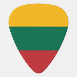 Patriotic guitar pick with Flag of Lithuania