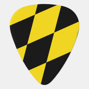 Patriotic guitar pick with Flag of Munich