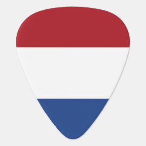 Patriotic guitar pick with Flag of Netherlands