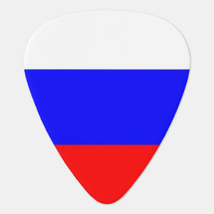 Patriotic guitar pick with Flag of Russia