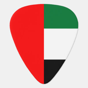 Patriotic guitar pick with Flag of UAE