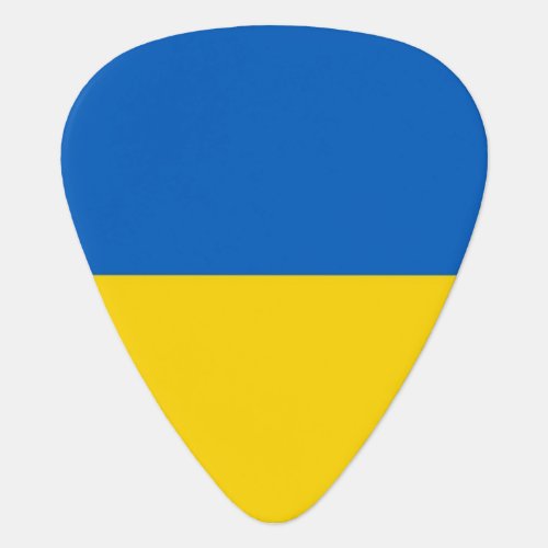 Patriotic guitar pick with Flag of Ukraine