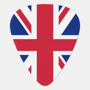 Patriotic guitar pick with Flag of United Kingdom