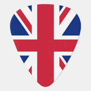 Patriotic guitar pick with Flag of United Kingdom