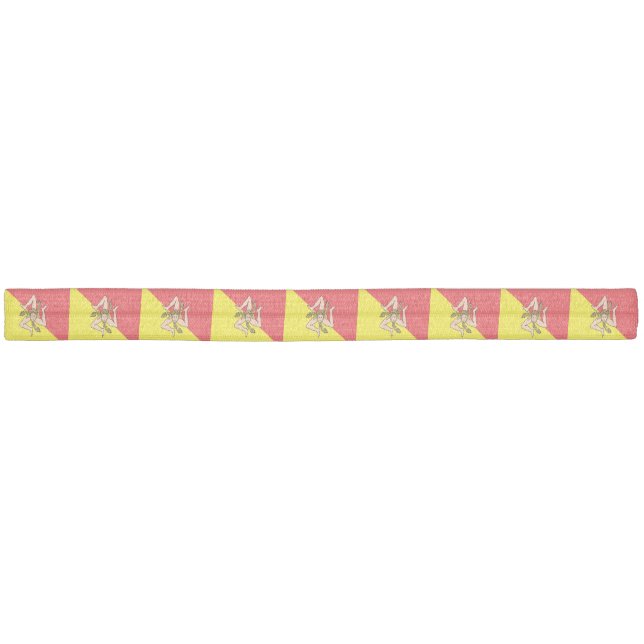 Patriotic hair tie with Flag of Sicily (Unwrapped)