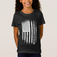 Patriotic Hairdresser With American Flag