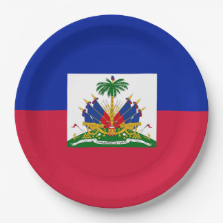 Patriotic Haiti Flag Paper Plates