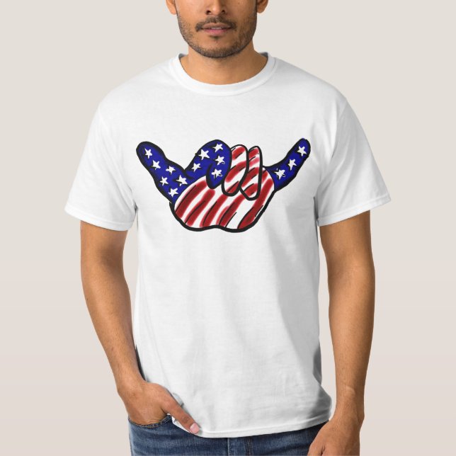 Patriotic hang loose value shirt (Front)