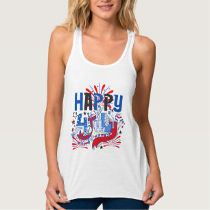 Patriotic Happy 4th of July Celebration Design Tank Top