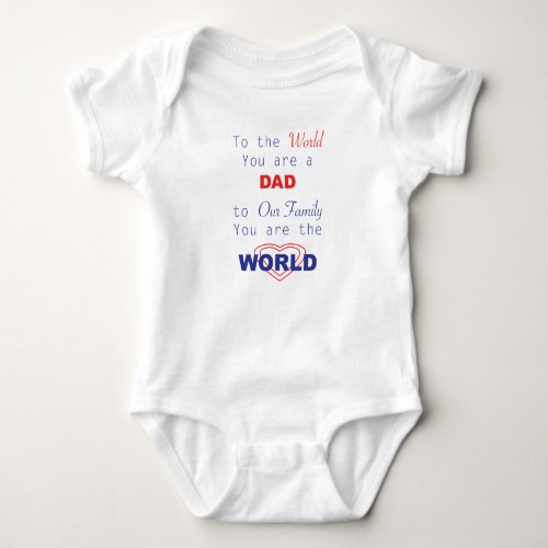 Patriotic Happy Fathers Day Baby Bodysuit