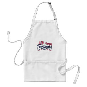 Patriotic Happy President's Day Design Gifts Class Adult Apron