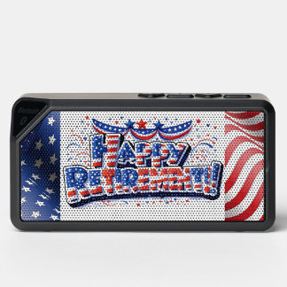 Patriotic "Happy Retirement" Bluetooth Speaker