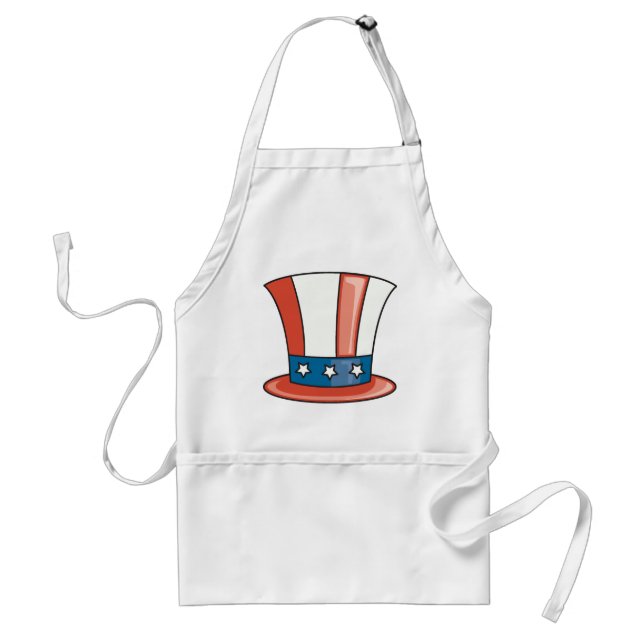 Patriotic Hat Adult Apron (Front)