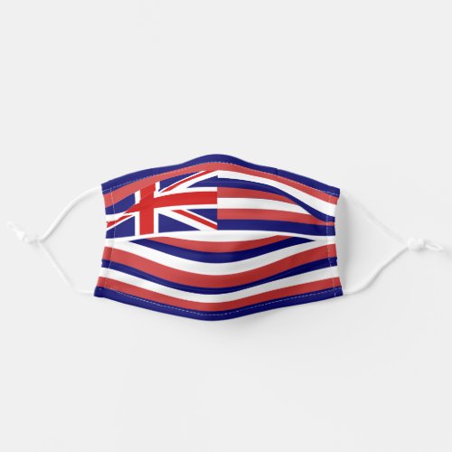 Patriotic Hawaii USA State Flag Adult Cloth Face Mask
