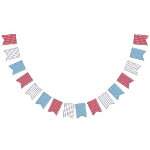 Patriotic Heart Bunting Flags