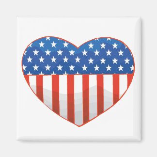 Patriotic Heart magnet