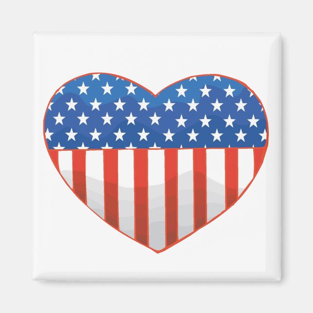 Patriotic Heart magnet (Front)