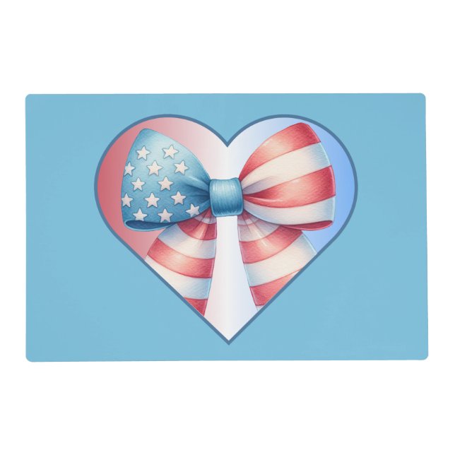 Patriotic Heart Placemat (Front)