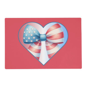 Patriotic Heart Placemat
