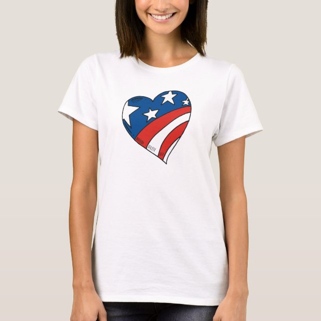 Patriotic Heart t-shirt (Front)