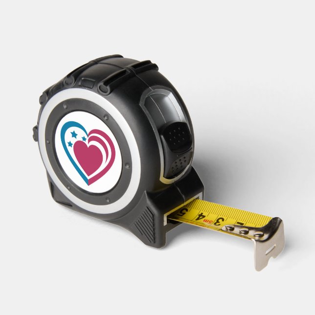 Patriotic Heart Tape Measure (Angle)
