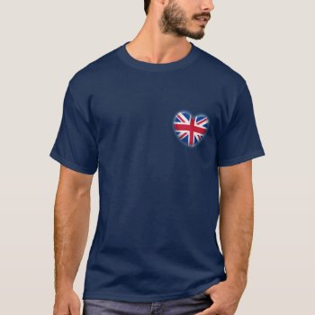 Patriotic Heart United Kingdom T-shirt by tempera70 at Zazzle