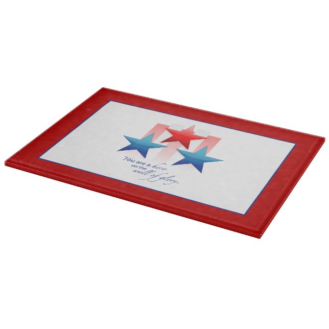 Patriotic Hero Wall of Glory, Thank You Military Cutting Board (Corner)