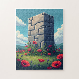 Patriotic Hidden Picture Mosaic Activity Game for Jigsaw Puzzle