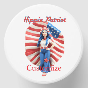 Patriotic Hippie Girl Thunder_Cove Mini Candle Favors