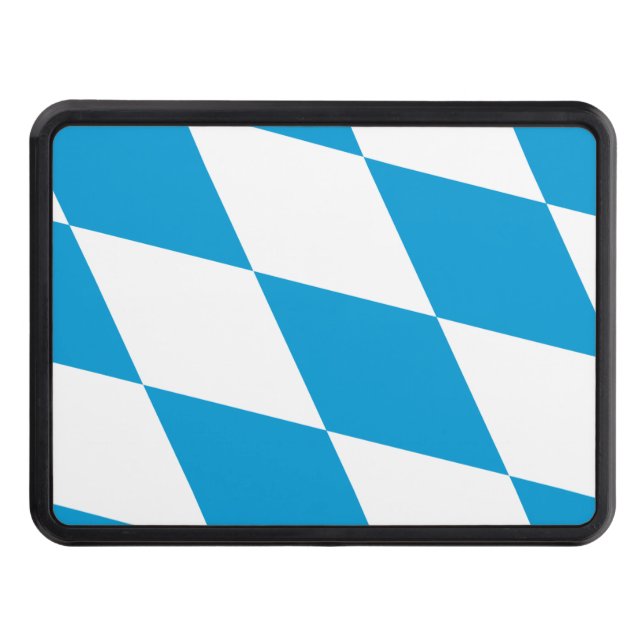 Patriotic hitch cover with Flag of Bavaria (Front)