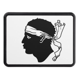 Patriotic hitch cover with Flag of Corsica