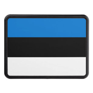 Patriotic hitch cover with Flag of Estonia