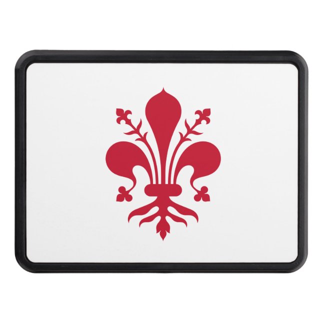 Patriotic hitch cover with Flag of Florence (Front)