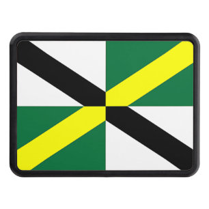 Patriotic hitch cover with Flag of Monterey