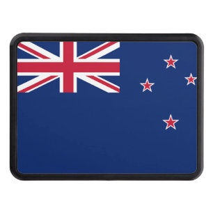 Patriotic hitch cover with Flag of New Zealand