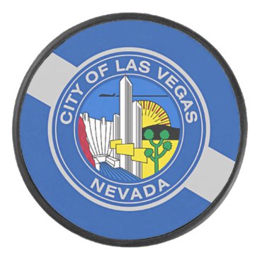 Patriotic hockey puck with flag of Las Vegas. Patriotic hockey puck with flag of Las Vegas.