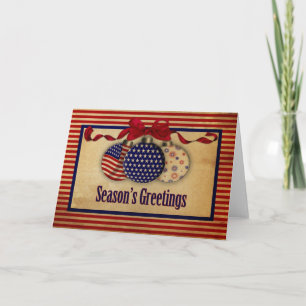 Patriotic Holiday Vintage Look Card
