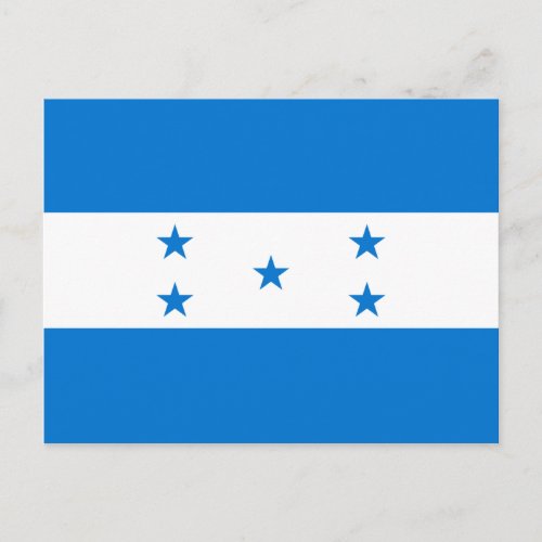 Patriotic Honduras Flag Postcard