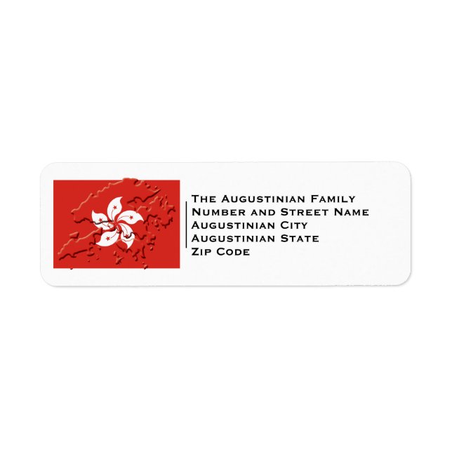 Patriotic | HONG KONG FLAG Label (Front)