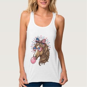 Patriotic Horse Bubble Gum Vintage Vector Shirt De