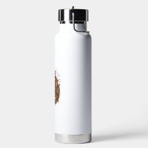 Patriotic Horse Bubble Gum Vintage Vector Shirt De Water Bottle