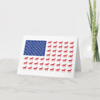 Patriotic Horses American Flag